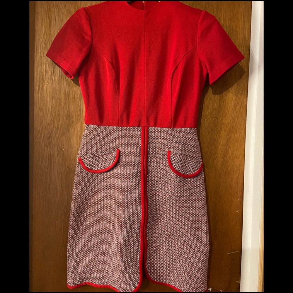 Vintage Red Pencil Dress